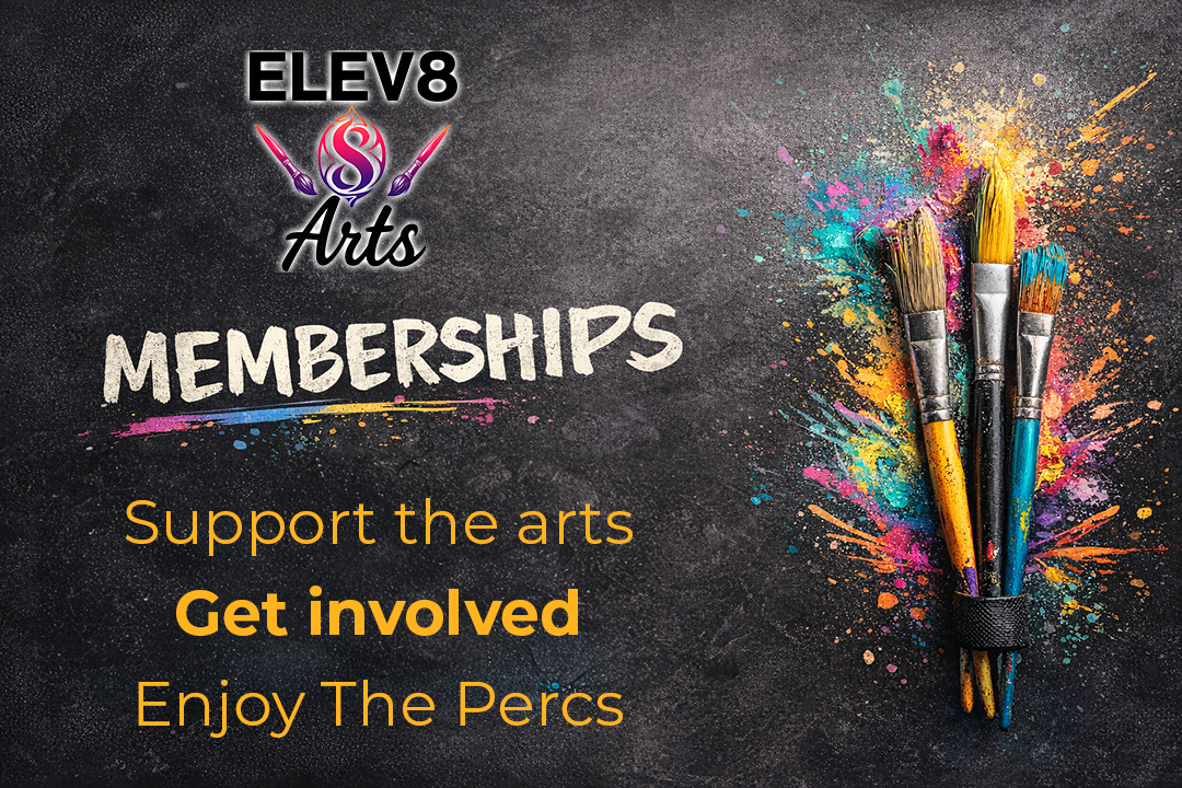 Elev8 Arts membership community support graphic