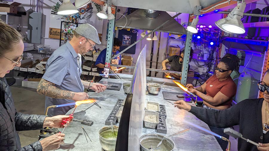 Glassblowing class in Colorado Springs