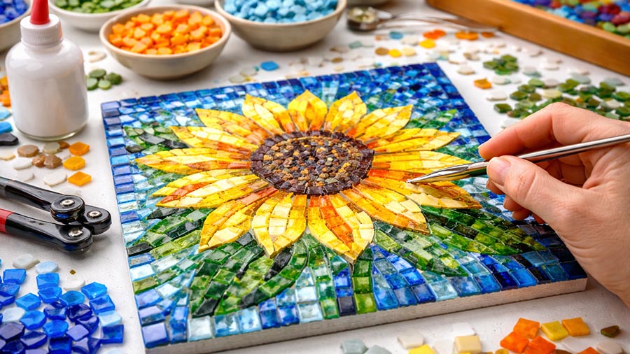 Mosaic glass class in Colorado Springs