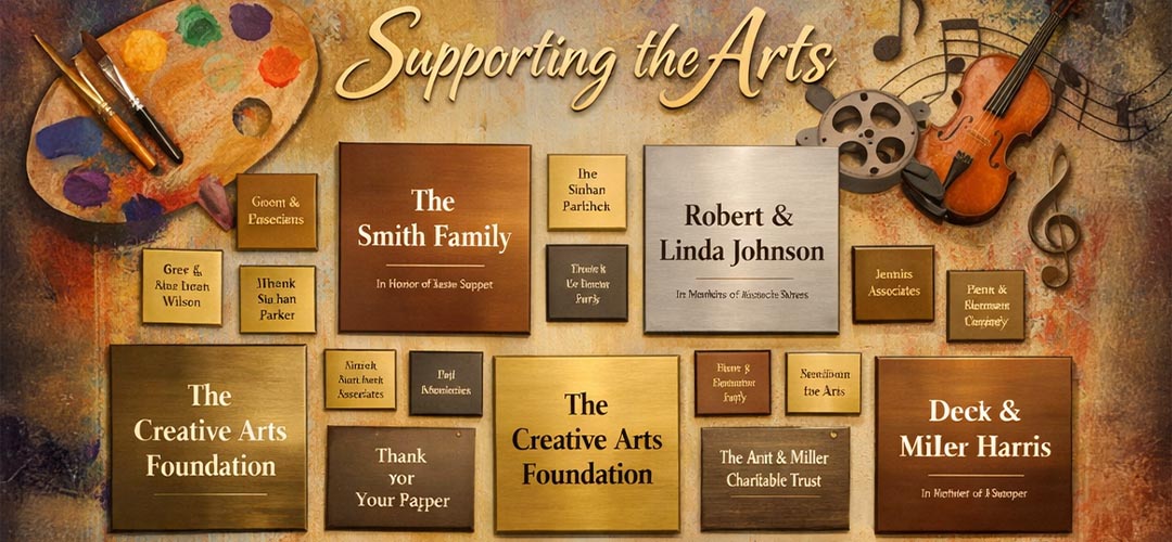 Elev8 Arts member wall recognition display